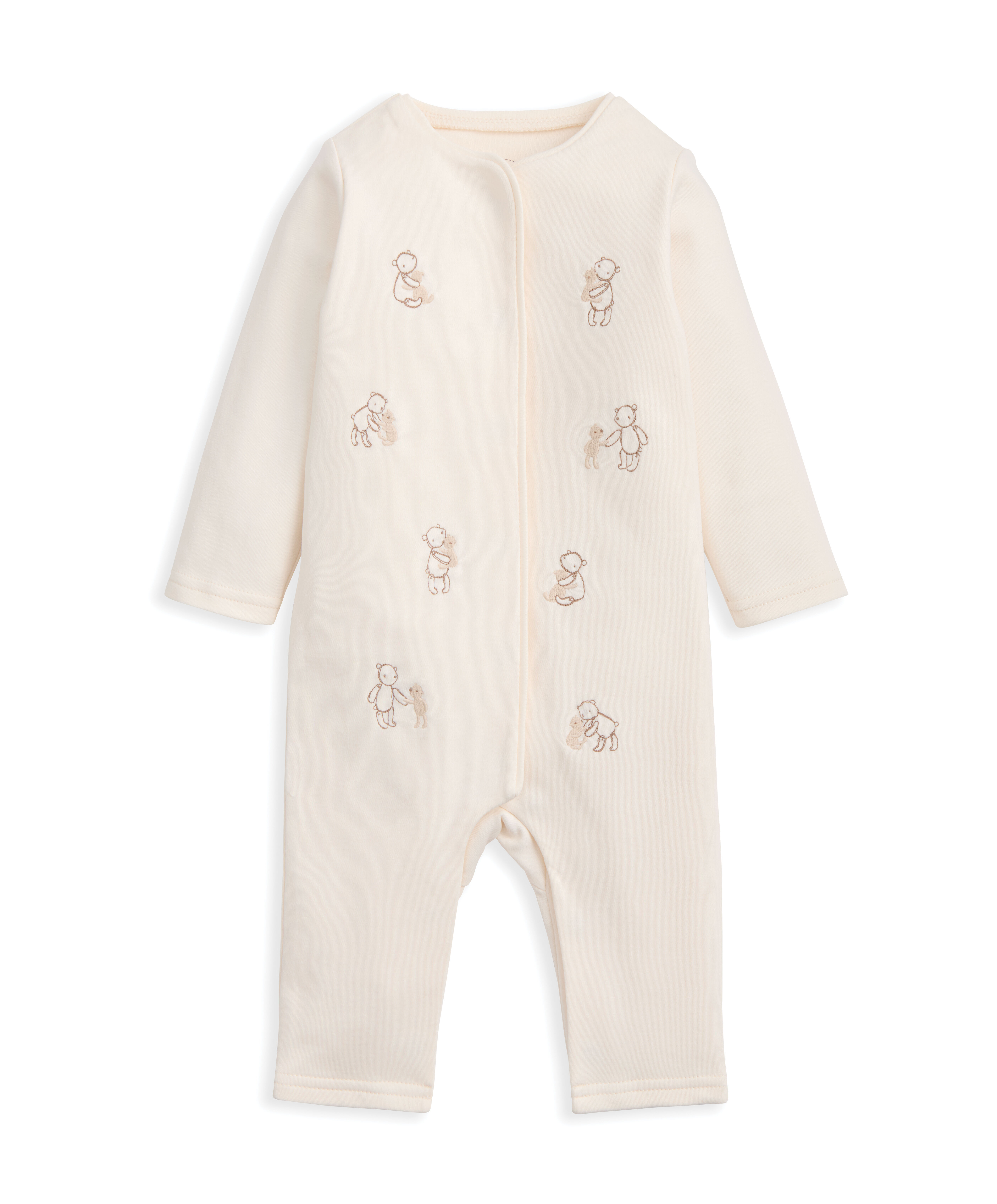 Embroidered Teddy Bear Romper Baby Gift - 2 Piece Set image number 2